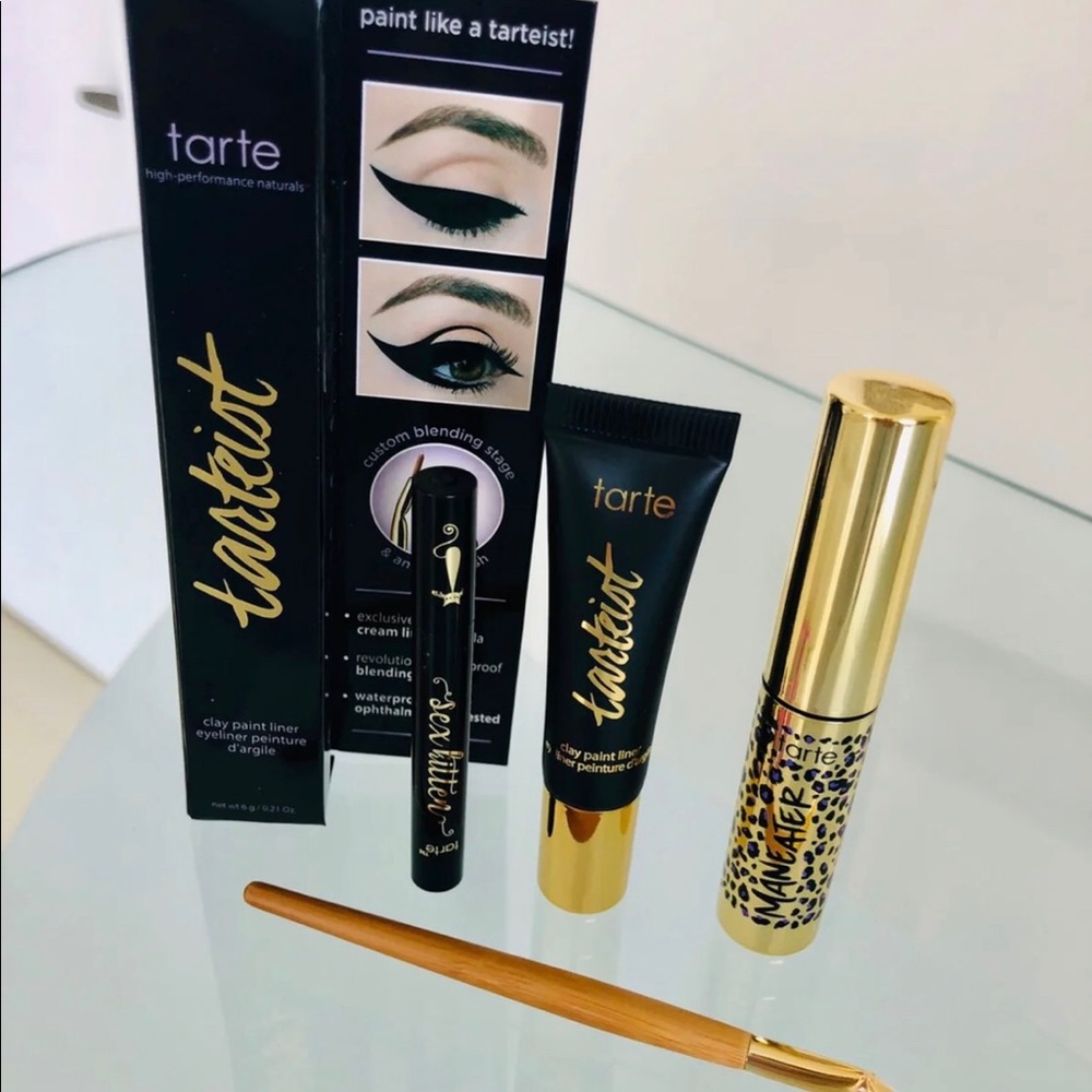 ❌SOLD❌TARTE FULL SIZE Tarteist Eyeliner and Brush Set